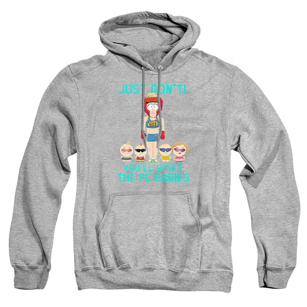 Athletic Heather - Front - South Park Unisex Adult PC Babies Hoodie