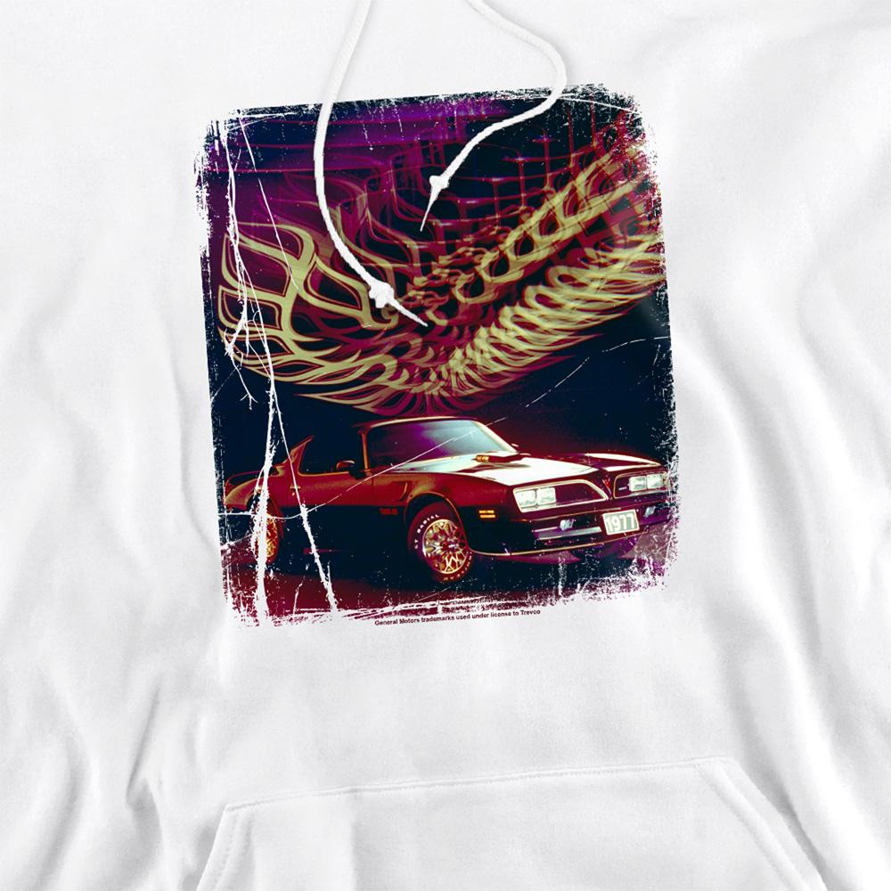 White - Side - Pontiac Unisex Adult Firebird 77 Hoodie