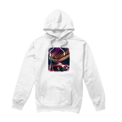 White - Front - Pontiac Unisex Adult Firebird 77 Hoodie