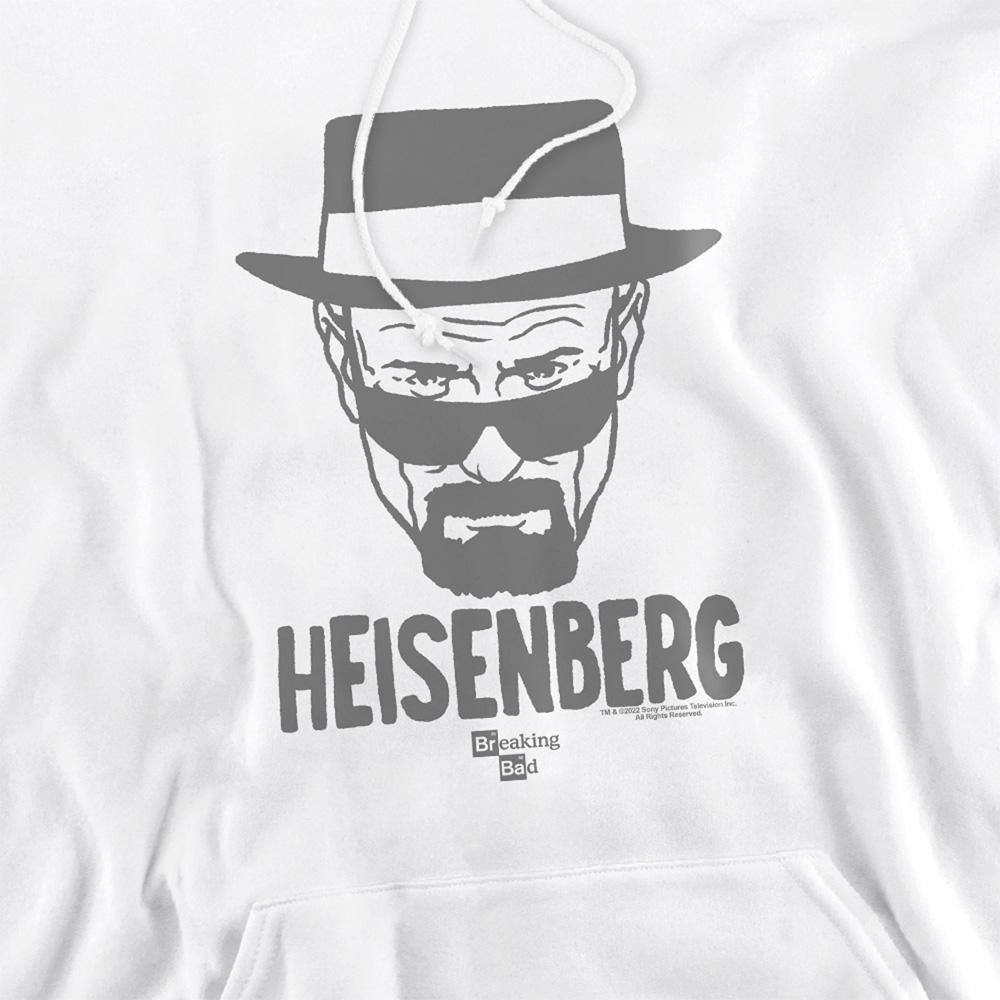 White - Side - Breaking Bad Unisex Adult Heisenberg Drawing Hoodie