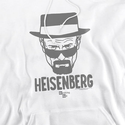 White - Side - Breaking Bad Unisex Adult Heisenberg Drawing Hoodie