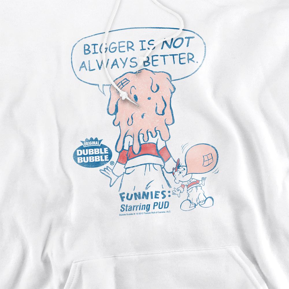 White - Side - Dubble Bubble Unisex Adult Hoodie