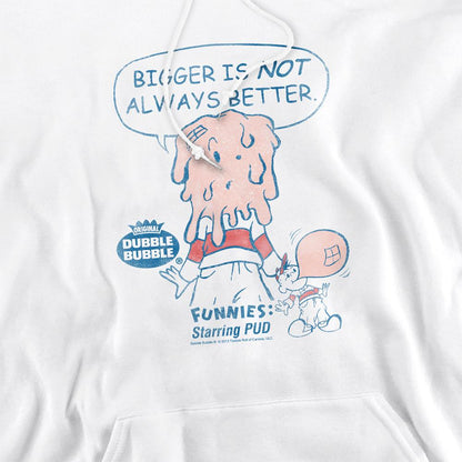 White - Side - Dubble Bubble Unisex Adult Hoodie