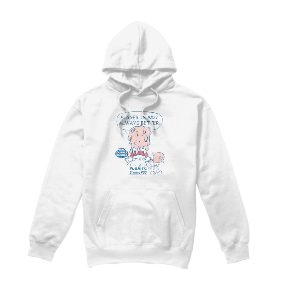 White - Front - Dubble Bubble Unisex Adult Hoodie