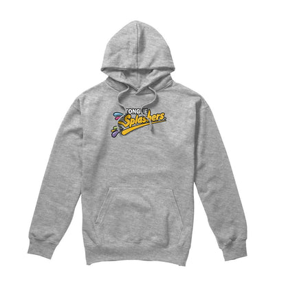 Athletic - Front - Dubble Bubble Unisex Adult Tongue Splashers Logo Heather Hoodie