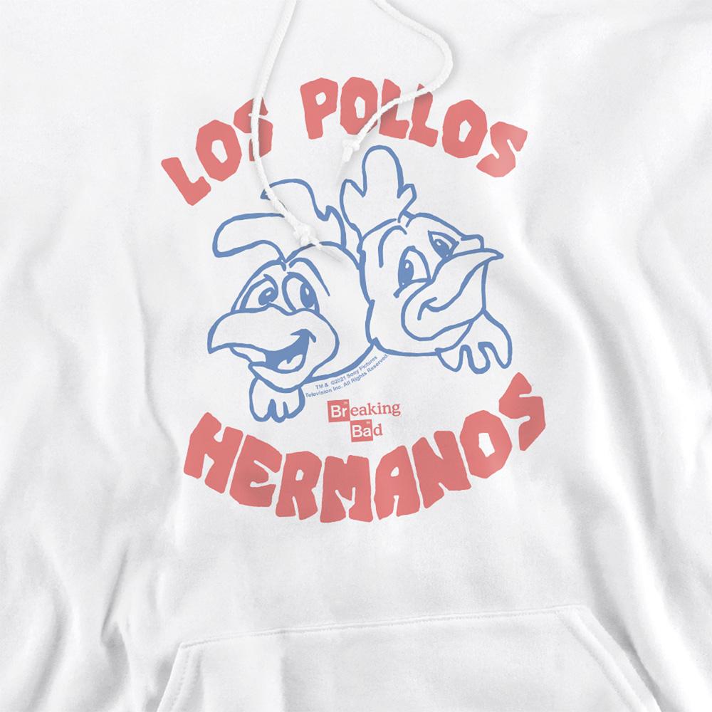 White - Side - Breaking Bad Unisex Adult The Los Pollos Hoodie