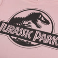 Dusty Pink - Side - Jurassic Park Womens-Ladies Logo Hoodie