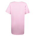 Light Pink - Back - Barbie Womens-Ladies Repeat Logo Long Length T-Shirt