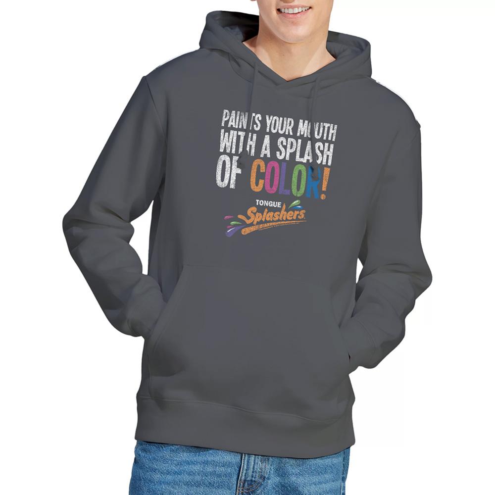 Charcoal - Lifestyle - Dubble Bubble Unisex Adult Paints Your Mouth Hoodie