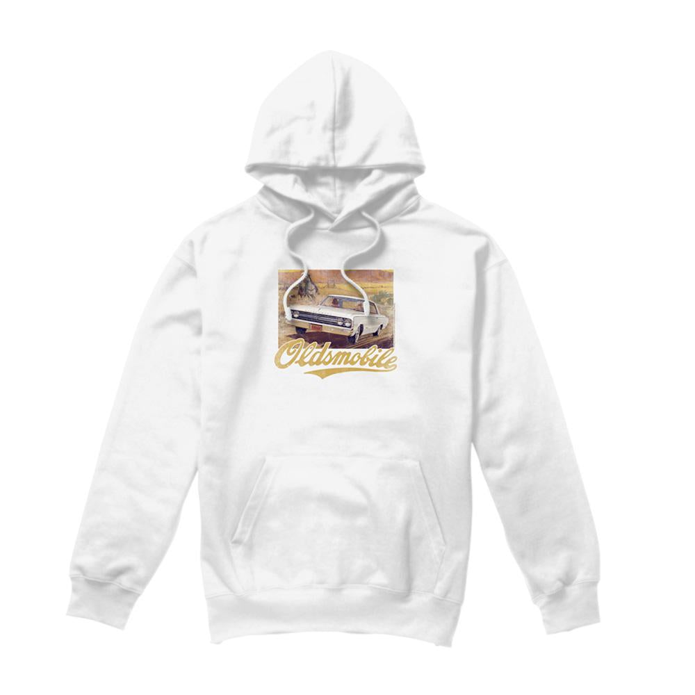 White - Front - Oldsmobile Unisex Adult Western Hoodie