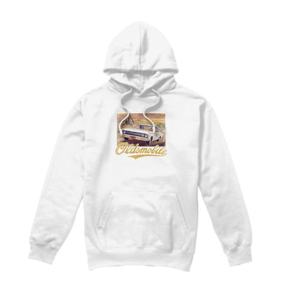 White - Front - Oldsmobile Unisex Adult Western Hoodie