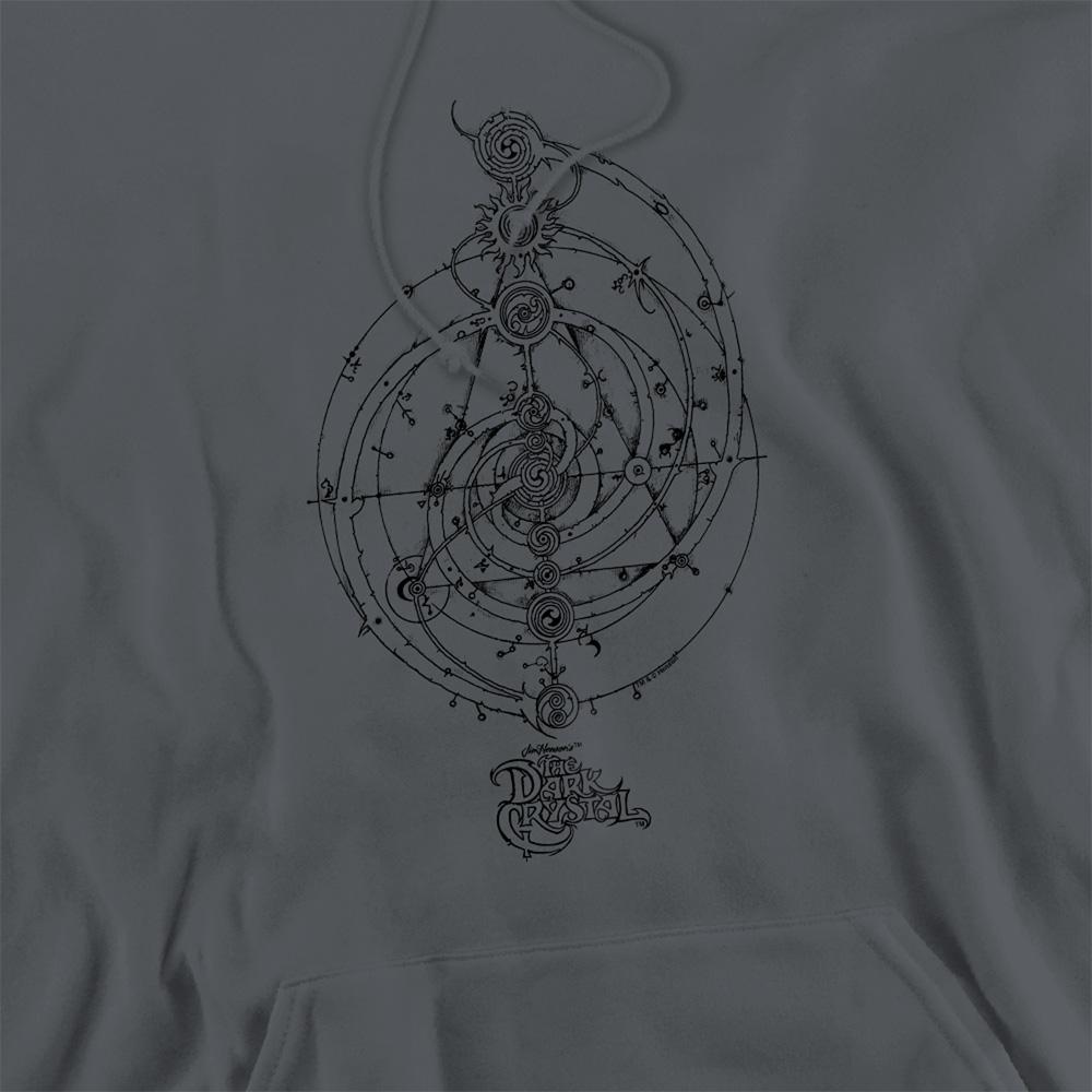 Charcoal - Side - Dark Crystal Unisex Adult Dream Spiral Hoodie