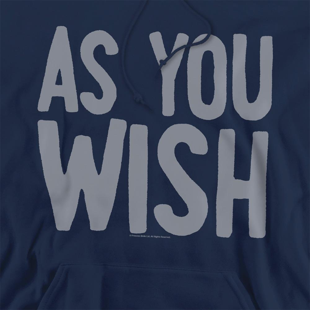 Navy - Side - The Princess Bride Unisex Adult As You Wish Hoodie