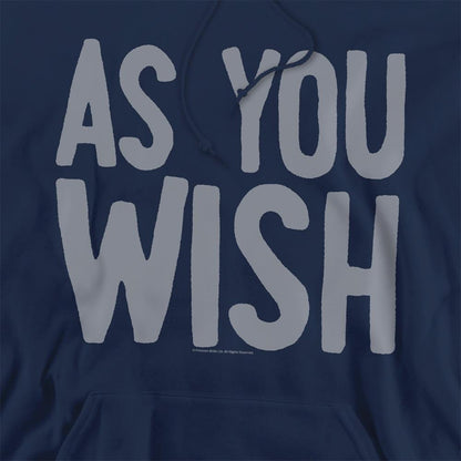 Navy - Side - The Princess Bride Unisex Adult As You Wish Hoodie