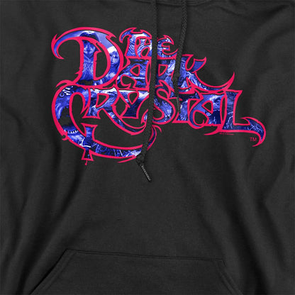 Black - Side - Dark Crystal Unisex Adult Collage Logo Hoodie