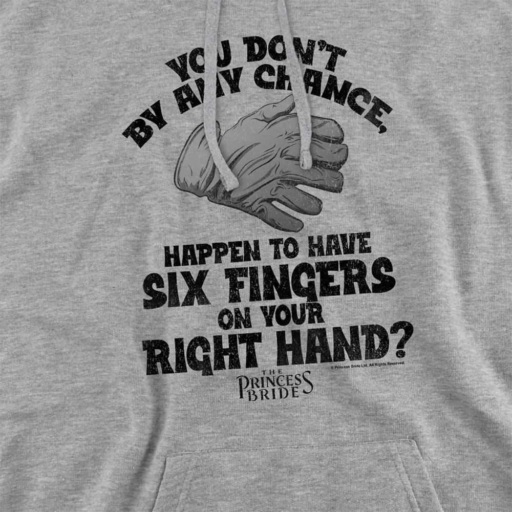 Athletic Heather - Side - The Princess Bride Unisex Adult By Chance 6 Fingered Glove Heather Hoodie
