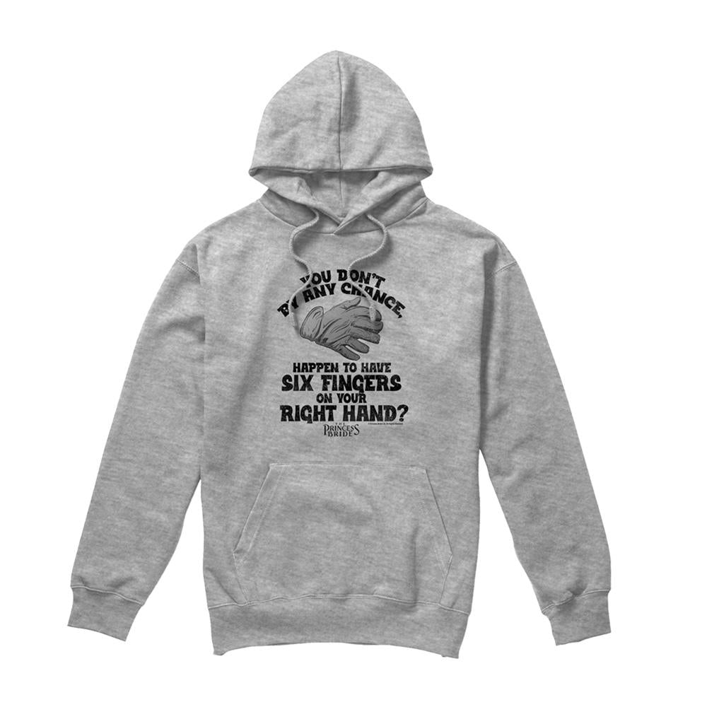 Athletic Heather - Front - The Princess Bride Unisex Adult By Chance 6 Fingered Glove Heather Hoodie