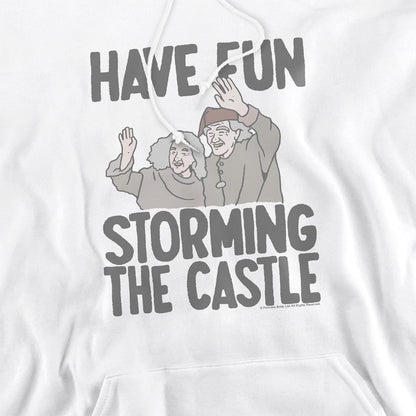 White - Side - The Princess Bride Unisex Adult Have Fun Storming The Castle Hoodie