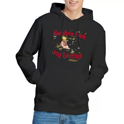 Black - Lifestyle - Labyrinth Unisex Adult Goblins Took My Brother Hoodie