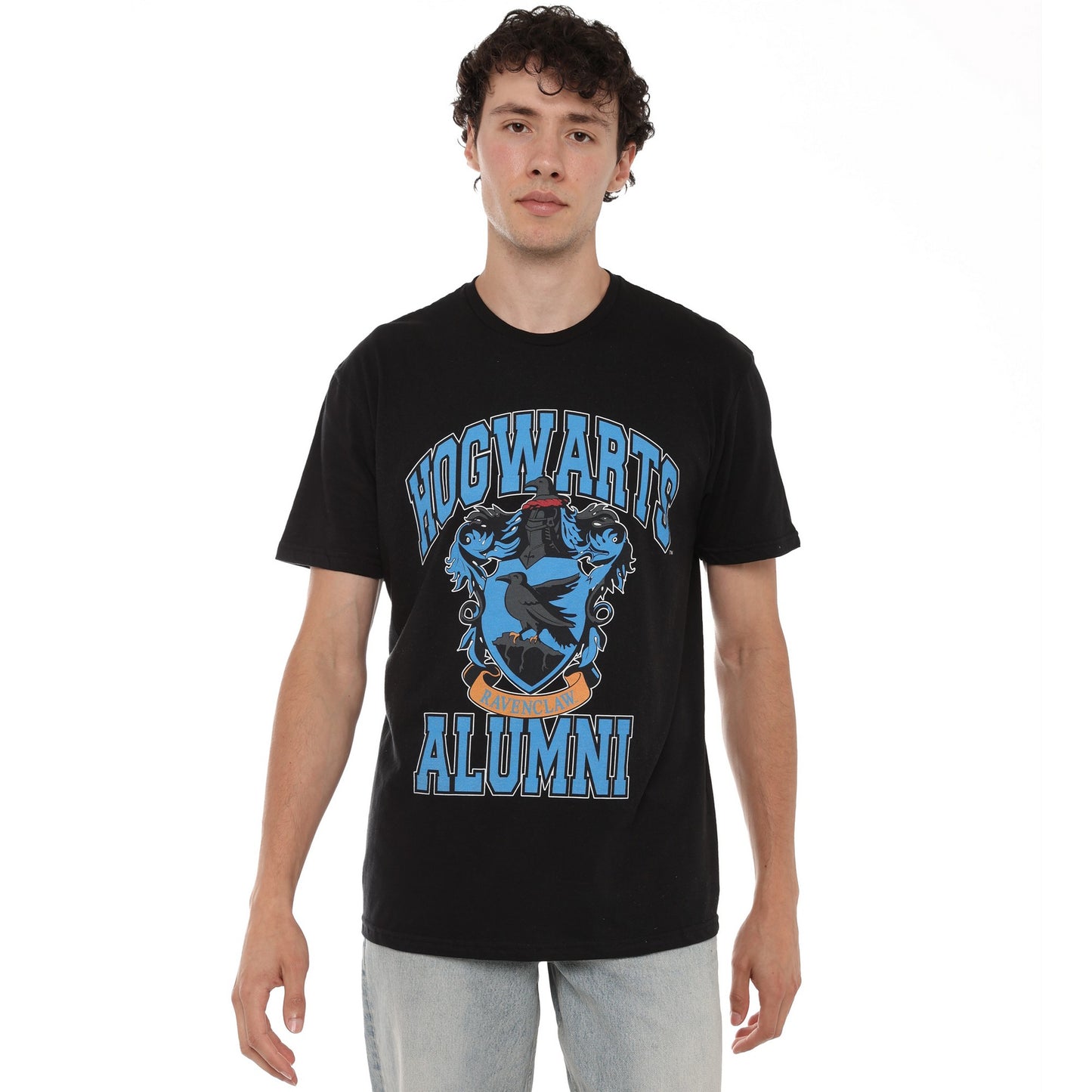 Black - Side - Harry Potter Mens Ravenclaw Alumni T-Shirt