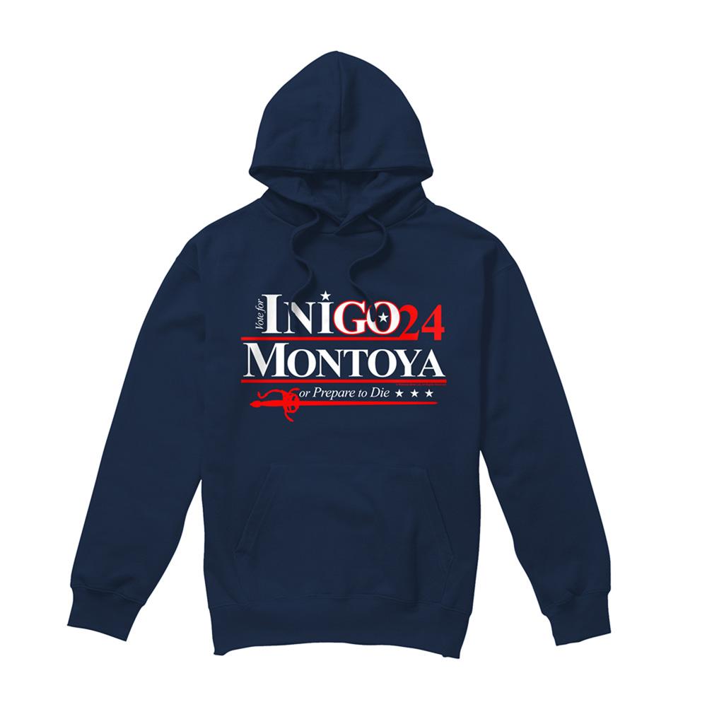 Navy - Front - The Princess Bride Unisex Adult For President 24 Inigo Montoya Hoodie