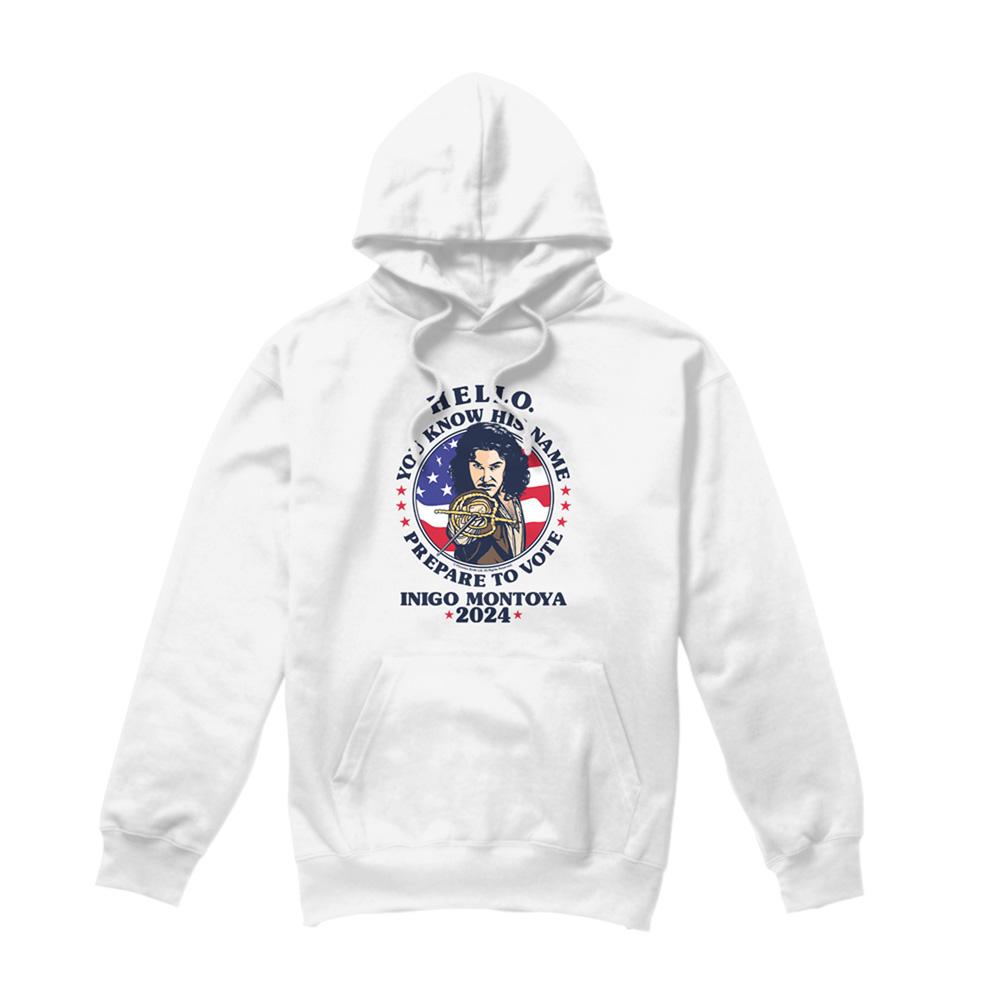 White - Front - The Princess Bride Unisex Adult Prepare To Vote Inigo Montoya Hoodie