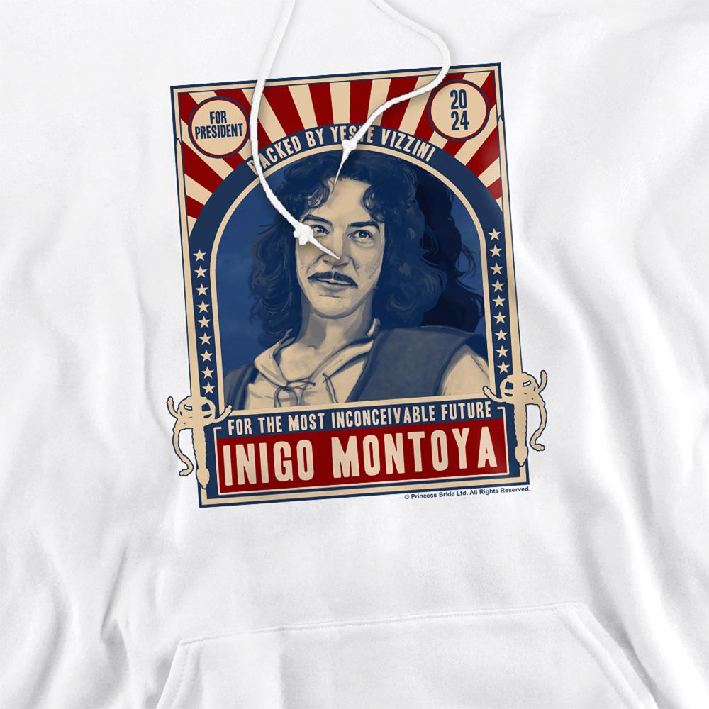 White - Side - The Princess Bride Unisex Adult For President 2024 Inigo Montoya Hoodie