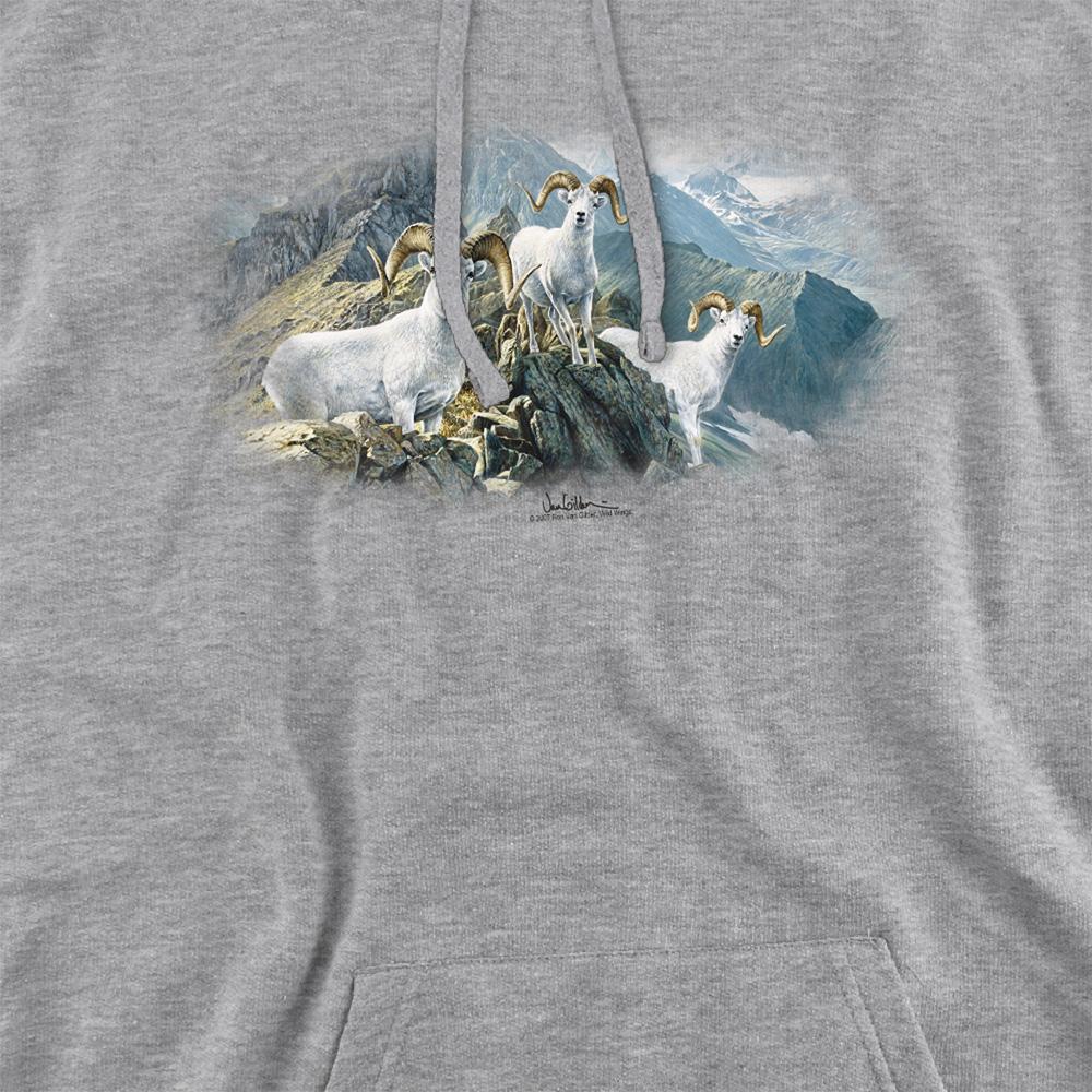 Athletic - Side - Wildlife Unisex Adult High Trails Dall Sheep Heather Hoodie