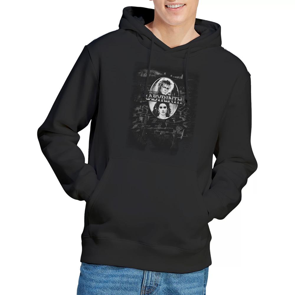 Black - Lifestyle - Labyrinth Unisex Adult Maze Hoodie