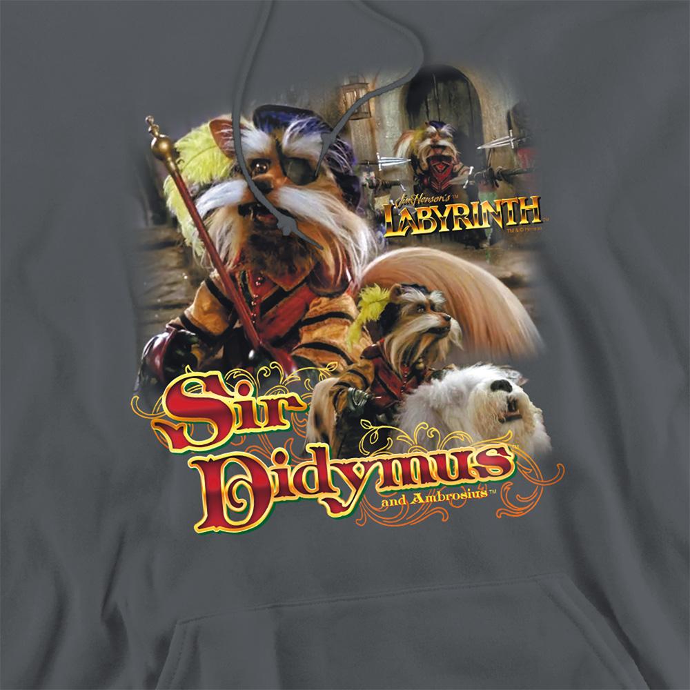 Charcoal - Side - Labyrinth Unisex Adult Sir Didymus Hoodie
