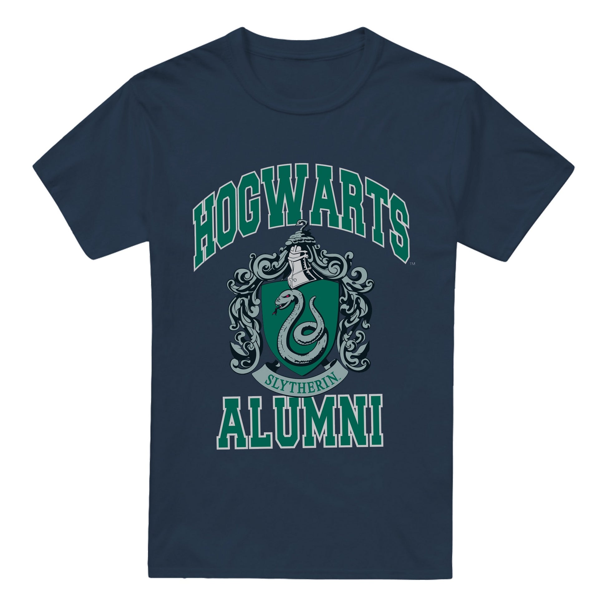 Navy - Front - Harry Potter Mens Slytherin Alumni T-Shirt
