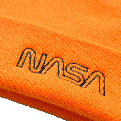 Orange - Lifestyle - NASA Mens Outline Logo Beanie