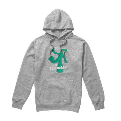 Athletic - Front - Gumby Unisex Adult I´m Flexible Heather Hoodie