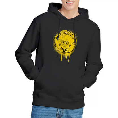 Black - Lifestyle - Sesame Street Unisex Adult Big Bird Graffiti Hoodie