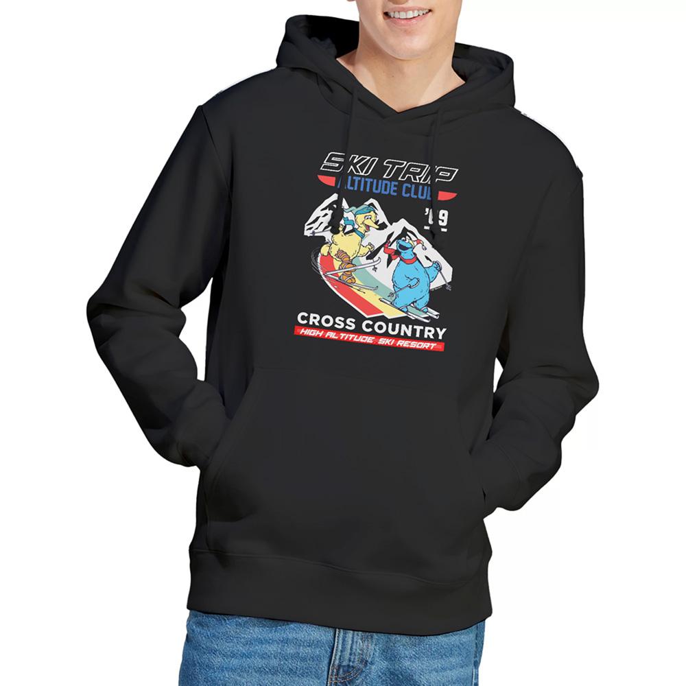 Black - Lifestyle - Sesame Street Unisex Adult Apres Ski Big Bird & Cookie Monster Hoodie
