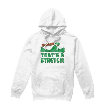 White - Front - Gumby Unisex Adult That´s A Stretch Hoodie