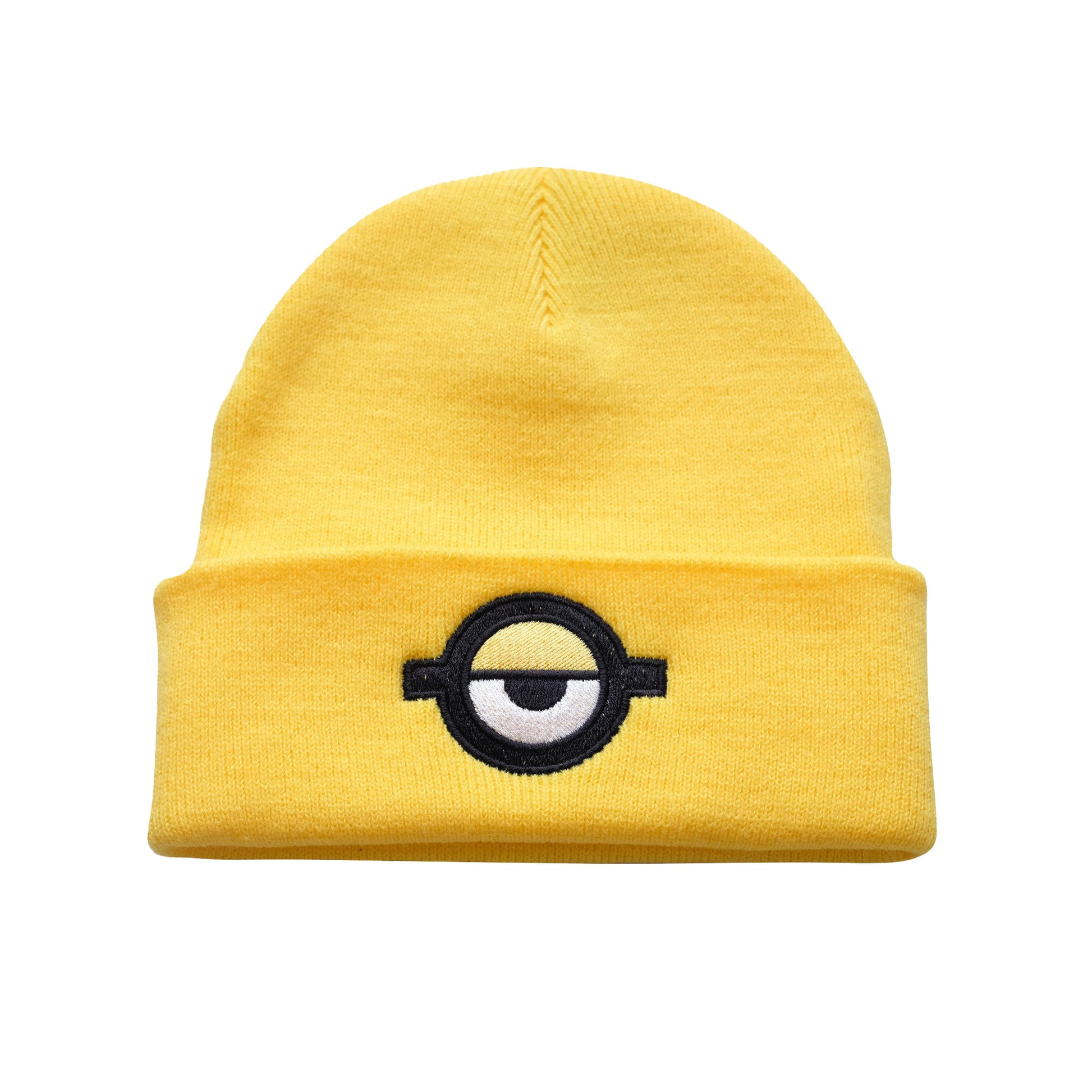Yellow - Front - Minions Mens Eye Beanie