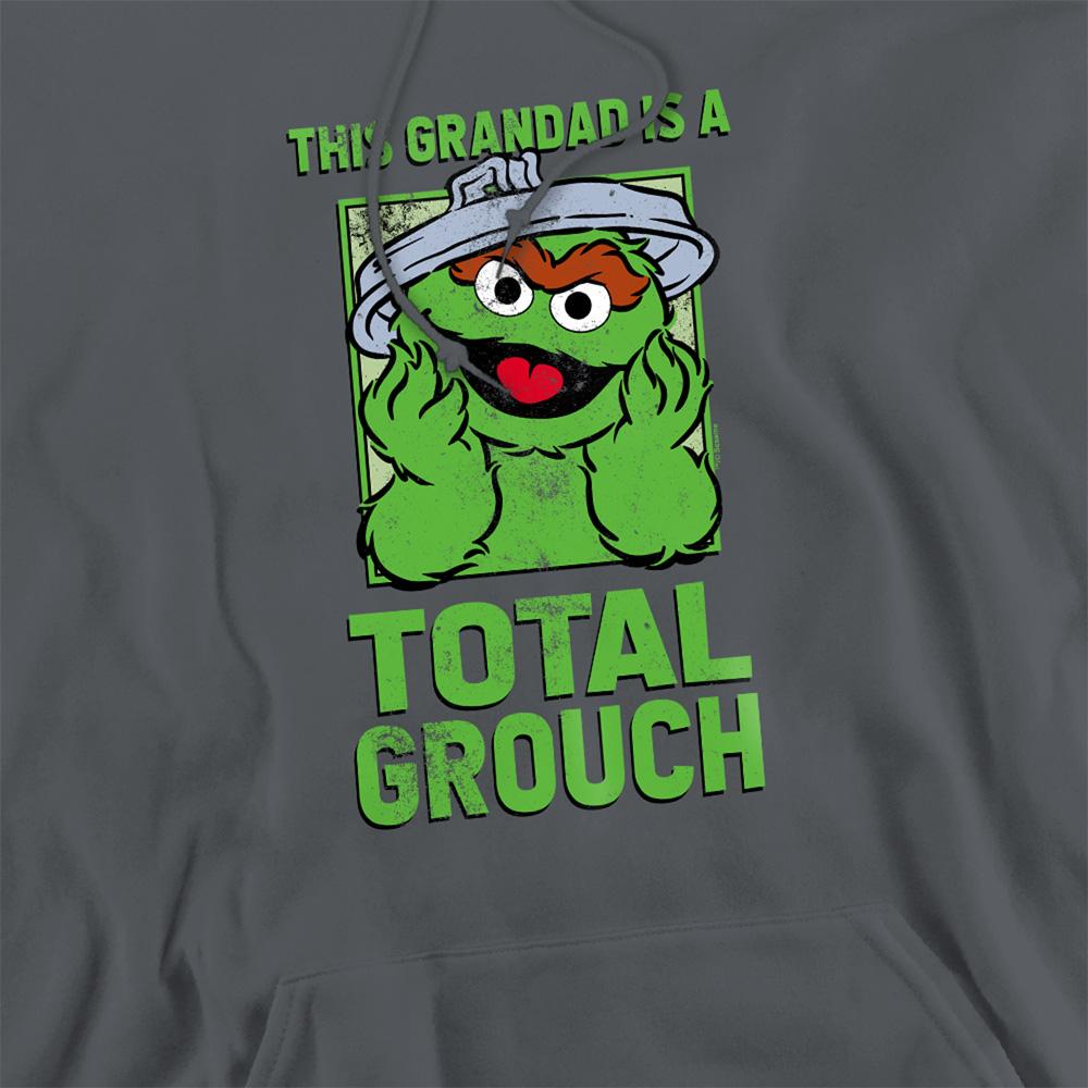 Charcoal - Side - Sesame Street Unisex Adult This Dad Is A Total Oscar The Grouch Fathers Day Hoodie