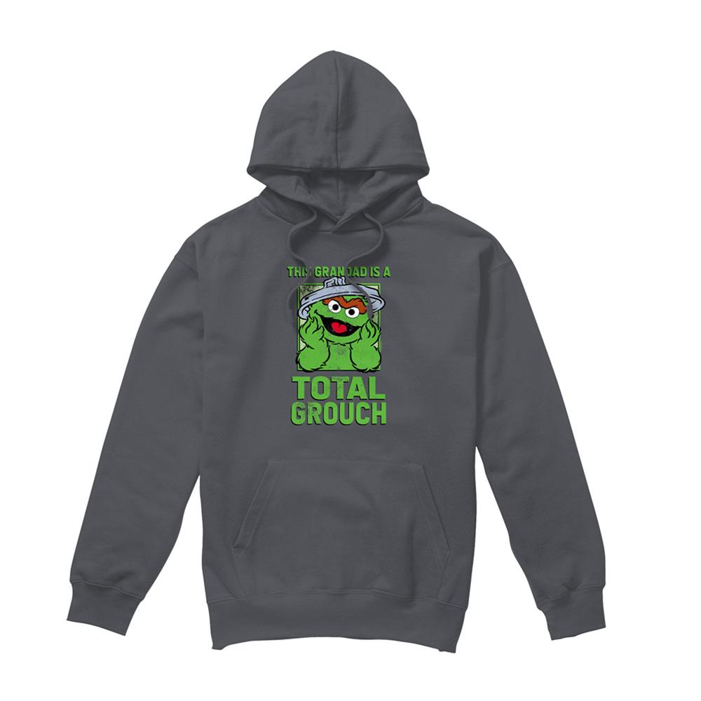 Charcoal - Front - Sesame Street Unisex Adult This Dad Is A Total Oscar The Grouch Fathers Day Hoodie