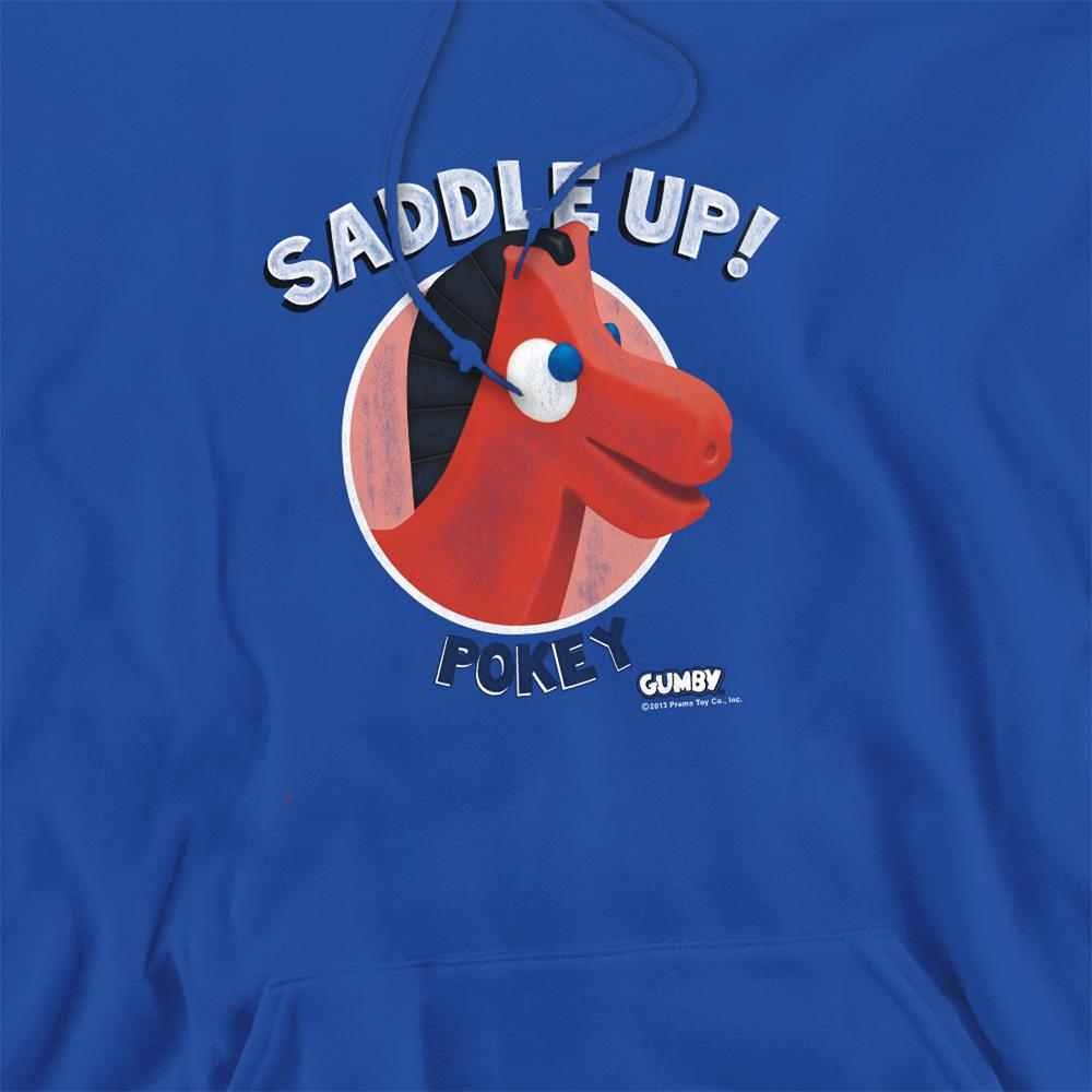 Royal Blue - Side - Gumby Unisex Adult Saddle Up Hoodie