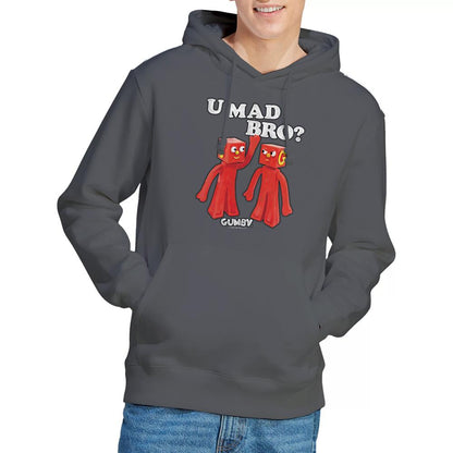 Charcoal - Lifestyle - Gumby Unisex Adult U Mad Bro Hoodie