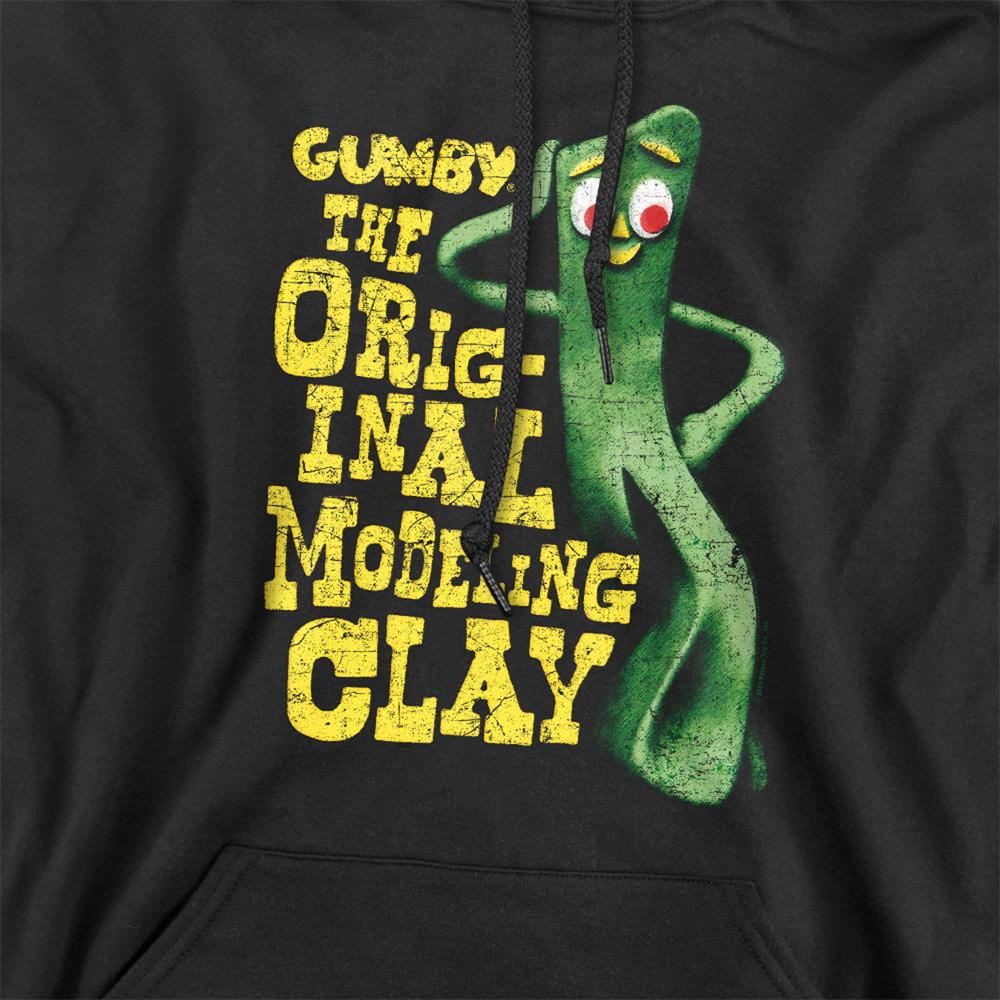 Black - Side - Gumby Unisex Adult So Punny Hoodie