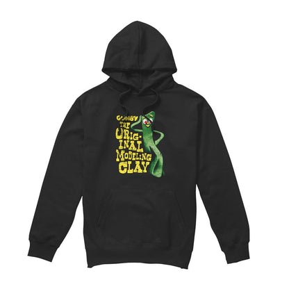 Black - Front - Gumby Unisex Adult So Punny Hoodie