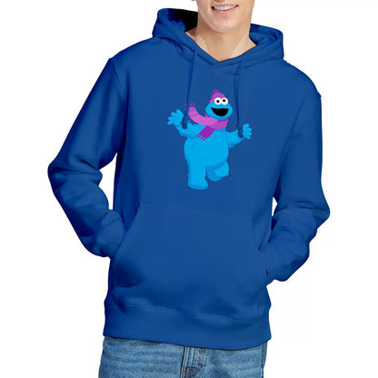 Royal Blue - Lifestyle - Sesame Street Unisex Adult Furry Friends Forever! Cookie Monster Hoodie