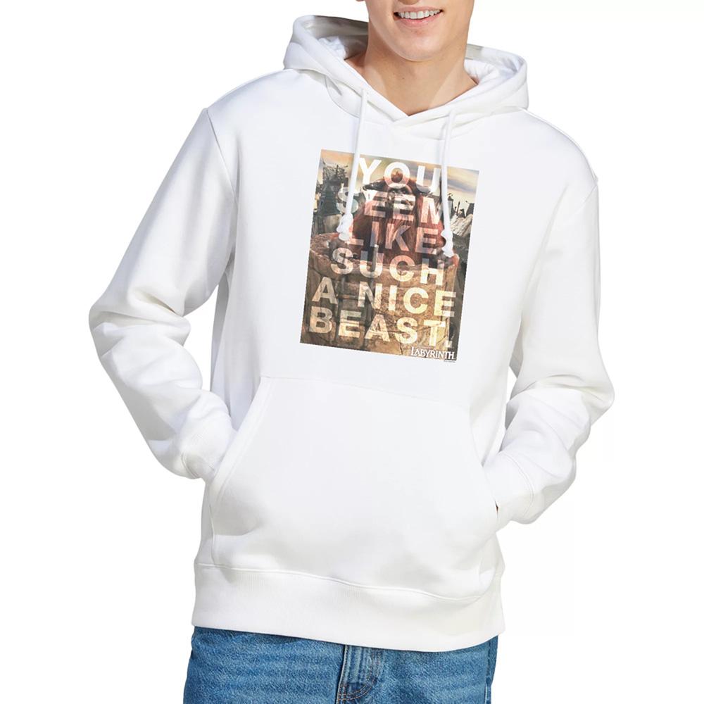 White - Lifestyle - Labyrinth Unisex Adult Nice Beast Hoodie