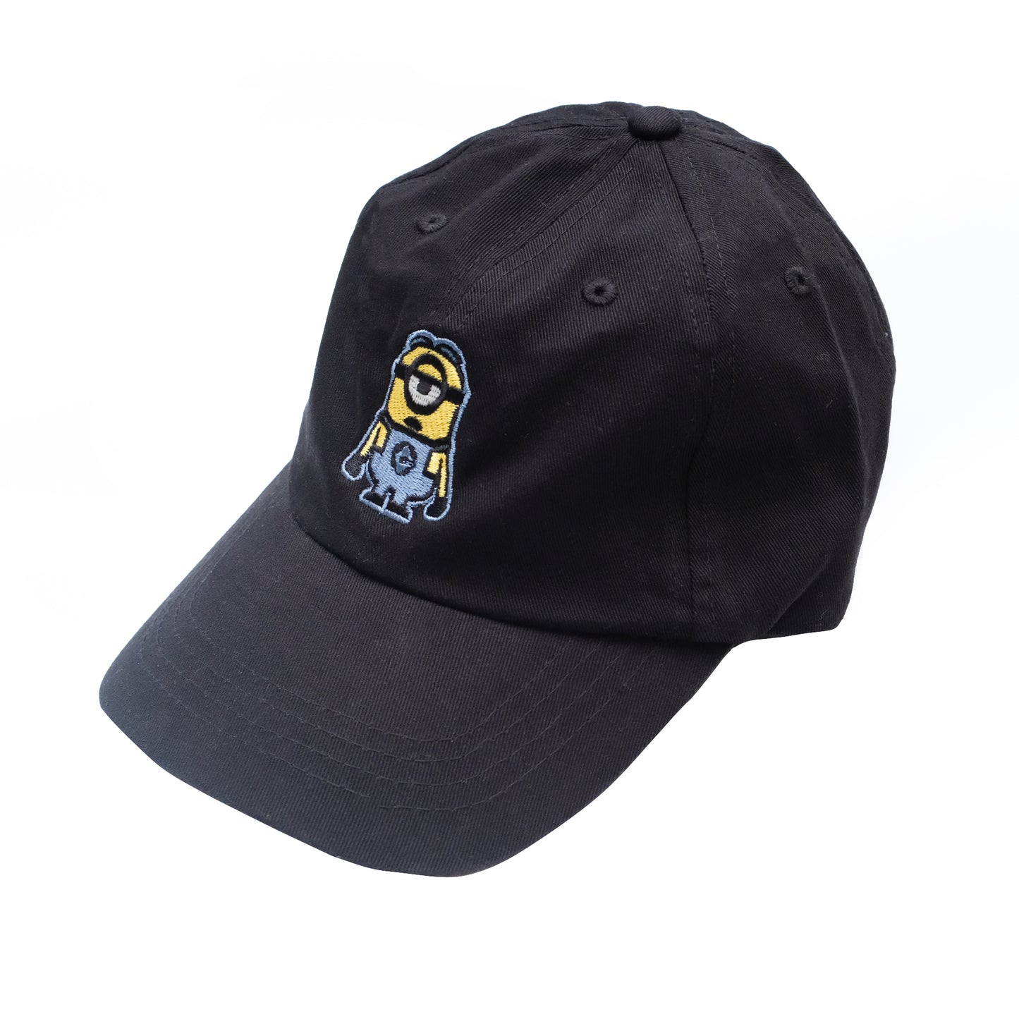 Black - Side - Minions Grumpy Stuart Baseball Cap