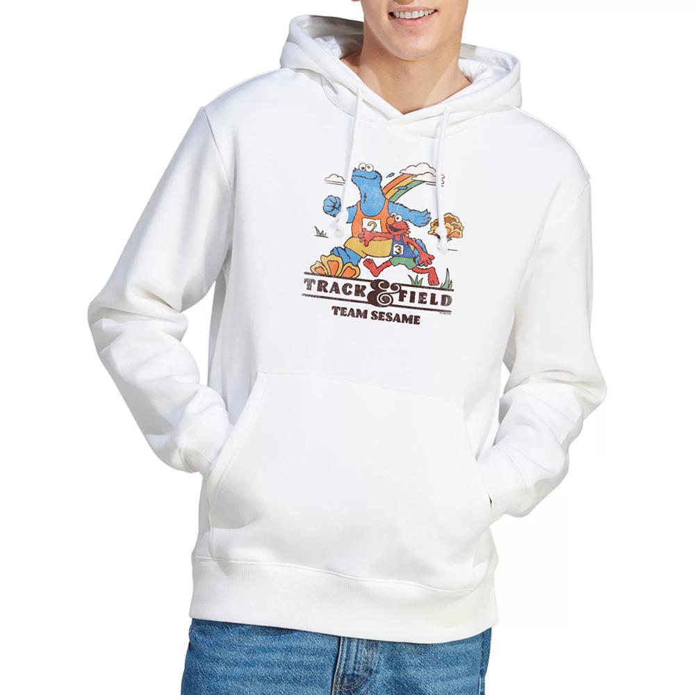 White - Lifestyle - Sesame Street Unisex Adult Track Field Hoodie