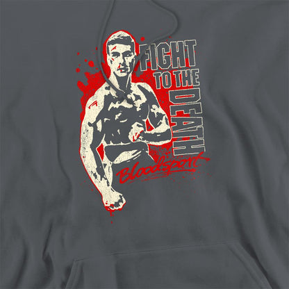 Charcoal - Side - Bloodsport Unisex Adult To The Death Hoodie