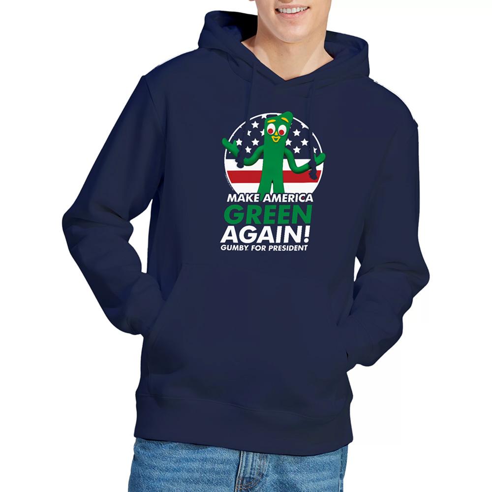 Navy - Lifestyle - Gumby Unisex Adult For President Hoodie
