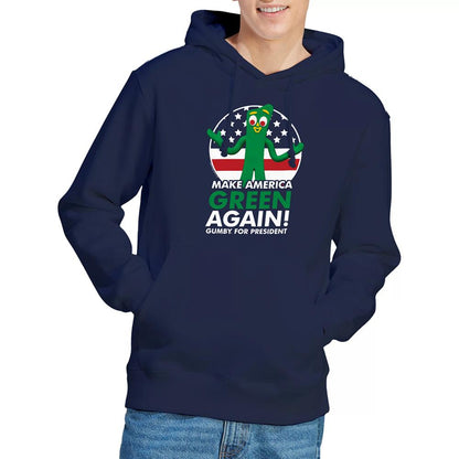Navy - Lifestyle - Gumby Unisex Adult For President Hoodie